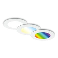 BRILONER BRILONER RGB-CCT LED vestavná svítidla sada, pr.9,2 cm, 3x LED, 4,8 W, 450 lm, bílé IP65 BRI 7035-036