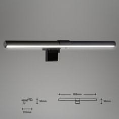 BRILONER BRILONER LED CCT svítidlo se svorkou 40,5 cm 3,5W 380lm černá BRILO 2303-015