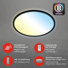 BRILONER BRILONER CCT svítidlo LED panel, pr. 42 cm, 22 W, 3000 lm, černá BRILO 7059-015