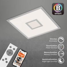 BRILONER BRILONER CCT svítidlo LED panel, RGB centrální světlo, 44,5 cm, 24 W, 2400 lm, stříbrná BRILO 7397-014