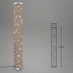 BRILONER BRILONER LED stojací svítidlo pr. 13 cm 12W 1100lm taupe BRILO 1388-011