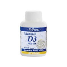 MedPharma Vitamín D3 2000 I.U. 107 kapslí
