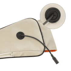 Bass Shiatsu masážní přístroj na krk, šíji a záda, bílý BP-BH12821