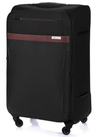 Solier Příruční kufr STL 1316 Black/Brown