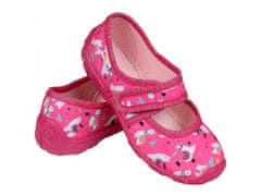 sarcia.eu LEMIGO růžové pantofle, dívčí pantofle s lama suchým zipem 32 EU 