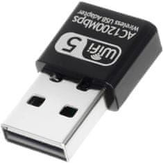 Izoxis 19181 Adaptér WIFI na USB 1200Mbps černý 16172