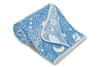  Dětská mikroplyšová svítící deka Vesmír modrý 100x150 cm