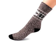 Kraftika 3pár (vel. 35-38) mix náhodný dámské ponožky thermo alpaka,