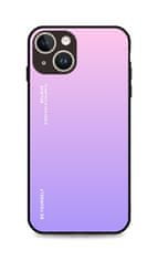 TopQ Kryt LUXURY iPhone 15 pevný duhový růžový 105101