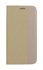 TopQ Pouzdro iPhone 15 knížkové Sensitive Book zlaté 105037