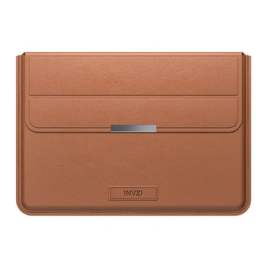 INVZI Leather Sleeve obal na MacBook Pro / Air 15 - 16'', hnědý