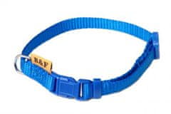 B&F Obojek puppy nylon rozlišovací - modrý BAFPET 1,00 x 20-35 cm