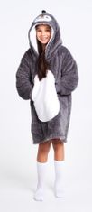 Cozy Noxxiez CH323 Tučňák - hřejivá televizní mikinová deka s kapucí pro děti 7 - 12 let