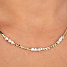 Morellato Luxusní pozlacený náhrdelník s čirými zirkony Scintille SAQF23