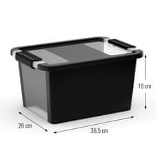 KETER Úložný box z recyklovaného plastu s víkem Bi-Box S 11 l, 19x36,5x26 cm