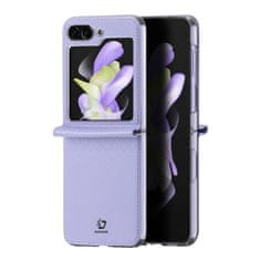 Dux Ducis Bril z eko kůže obal na Samsung Galaxy Z Flip 5 Purple