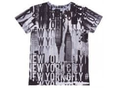 sarcia.eu Černošedé tričko New York 9-10 let 140 cm