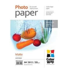 ColorWay Fotopapír Matte A4 50 ks 130g