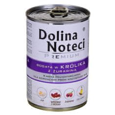 shumee DOLINA NOTECI Premium bohaté na králík s brusinkami - vlhké krmivo pro psy - 400g