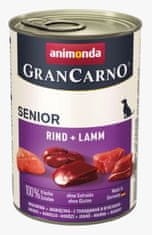 shumee ANIMONDA Grancarno Senior příchuť: hovězí a jehněčí - konzerva 400g