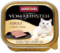 shumee ANIMONDA Vom Feinsten Dospělé hovězí s kuřecím masem - mokré krmivo pro kočky - 100g