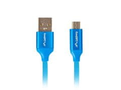 shumee Lanberg Premium kabel CA-USBM-20CU-0010-BL (USB 2.0 - Micro USB typ B; 1m; modrý)