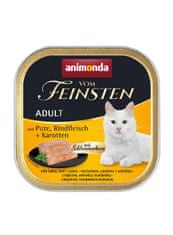 shumee ANIMONDA Vom Feinsten Classic Cat příchuť: krůtí maso, hovězí maso + mrkev 100g