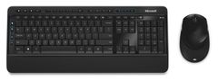 shumee Sada klávesnice + membránová myš Microsoft Wireless Desktop 3050 s AES PP3-00023 (USB; (EN); černá; BlueTrack)