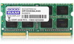 shumee Paměť GoodRam GR1600S364L11S/4G (DDR3 SO-DIMM; 1x4GB; 1600MHz; CL11)