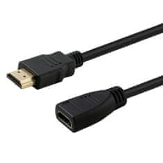 shumee Prodlužovací kabel SAVIO CL-132 (HDMI F - HDMI M; 1m; černý)
