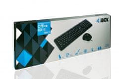 shumee Sada klávesnice + myš IBOX OFFICE KIT II OPT. KLÁVESNICE A MYŠ USB IKMOC2005070U (USB 2.0; (US); černá; optická)
