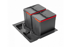 GTV Odpadkové koše pro oddělení AxiSpace, pro šířku zásuvky 600 mm, 2X15L