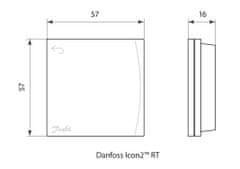 DANFOSS Icon2 088U2122, Featured Room Thermosta