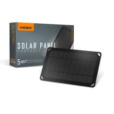 VIDEX Přenosná solární nabíječka, VSO-F505U, VIDEX | 5W