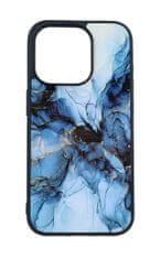 TopQ Kryt Marble iPhone 15 Pro Max pevný Smoky Blue 105209