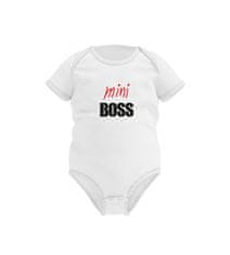Happy Glano Dětské triko Mini Boss - bílá Velikost miminka: 2 roky