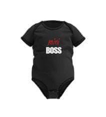 Happy Glano Dětské triko Mini Boss - černá Velikost miminka: 10 let