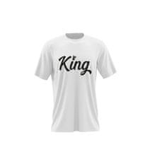 Happy Glano Pánské triko King - bílá Pánská velikost: S