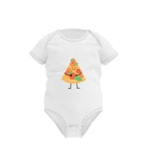 Happy Glano Dětské triko Pizza - bílá Velikost miminka: 6-12 měsíců