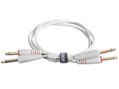 UDG Gear Ultimate Audio Cable Set 1/4'' Jack - 1/4'' Jack White Straight 1,5m