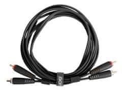 UDG Gear Ultimate Audio Cable Set RCA - RCA Black Straight 1,5m