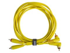 UDG Gear Ultimate Audio Cable Set RCA Straight - RCA Angled Yellow 3m
