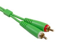 UDG Gear Ultimate Audio Cable Set RCA - RCA Green Straight 3m