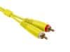 Ultimate Audio Cable Set RCA - RCA Yellow Straight 3m