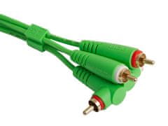 UDG Gear Ultimate Audio Cable Set RCA Straight - RCA Angled Green 3m
