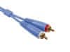 Ultimate Audio Cable Set RCA - RCA Blue Straight 1,5m