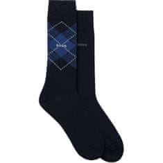 Hugo Boss 2 PACK - pánské ponožky BOSS 50503581-403 (Velikost 39-42)