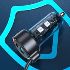 Joyroom JR-CL08 autonabíječka 45W + Lightning kabel 1.5m, černá
