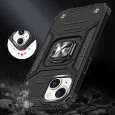 MG Ring Armor kryt na iPhone 15, stříbrný