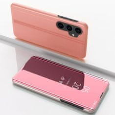 MG Clear View knížkové pouzdro na Samsung Galaxy A25, růžové